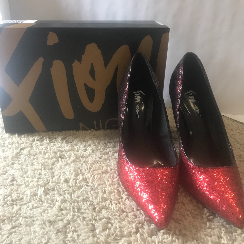 red ombre heels